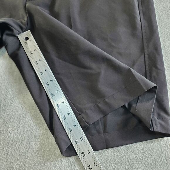 FootJoy Shorts Mens 34 Black Chino Slash Pocket Regular Fit Flat Front Logo - Picture 4 of 10